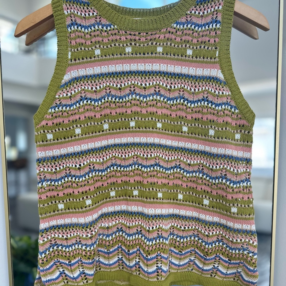 Multicolor Knit Tank Top